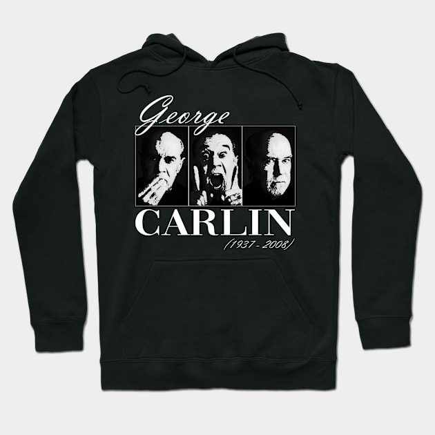 George Carlin Hoodie by mia_me